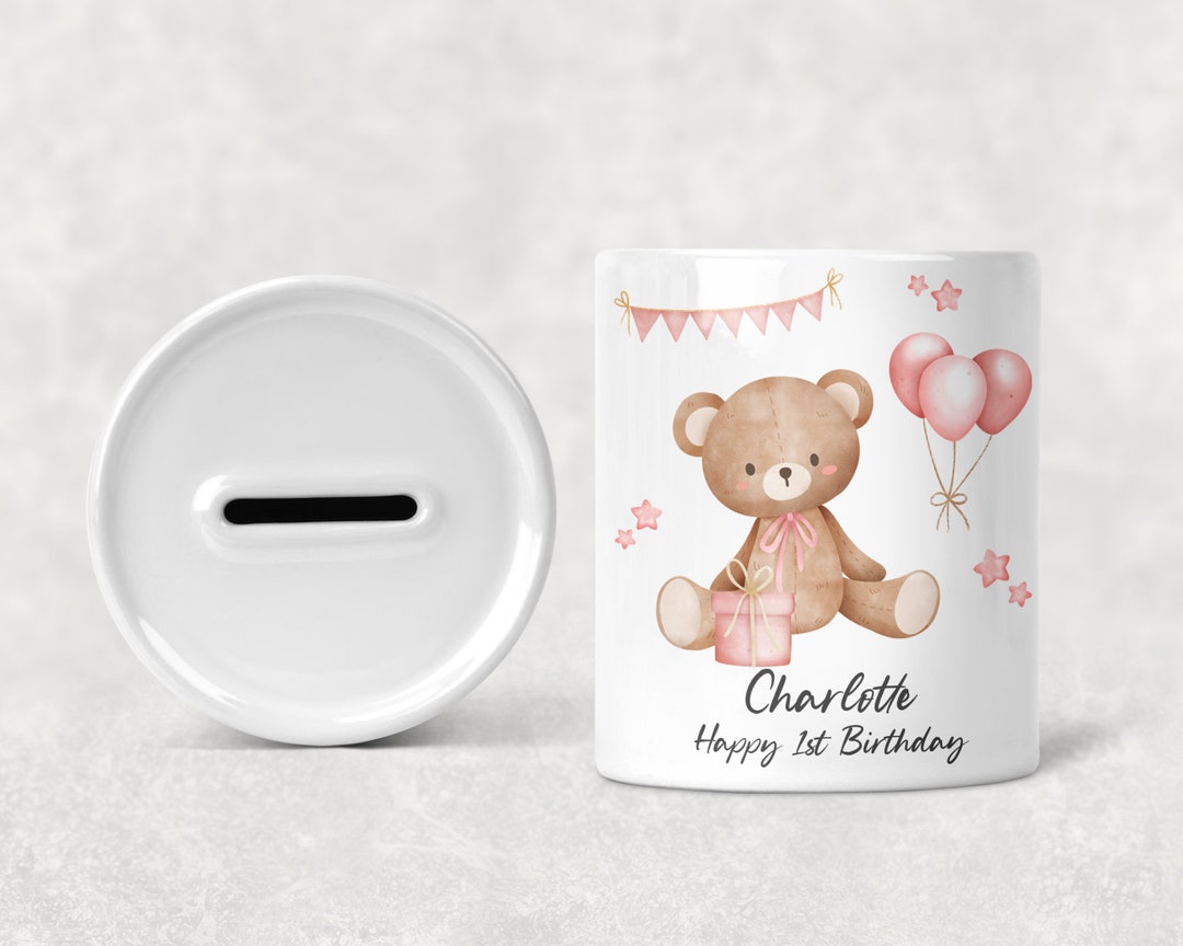 Personalised money hotsell box 1st birthday