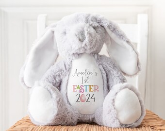 Personalised My First Easter Bunny, 1st Easter Teddy, Easter Gift, New Baby Easter Gift, Newborn Easter Gift, 1st Easter Soft Toy,