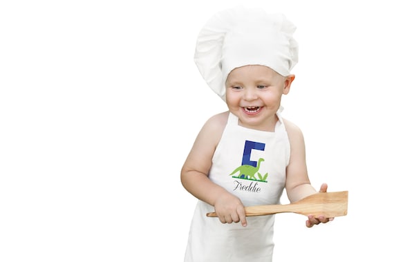 Leaf & Heart Personalized Chef Aprons for Toddlers, Kids and Adults