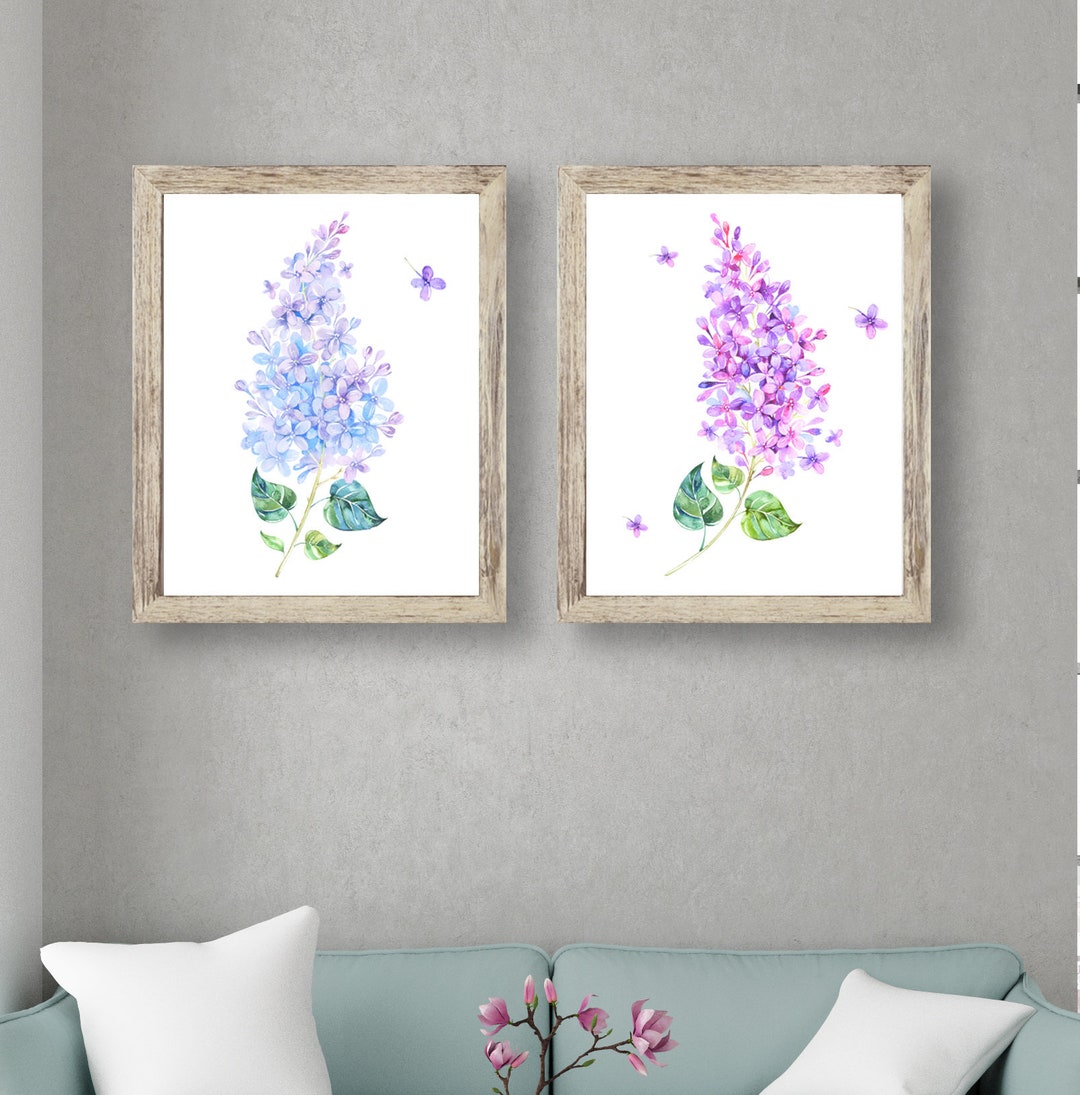 Lilac Flowers Home Decor Lilac Wall Art Lilac Print Etsy