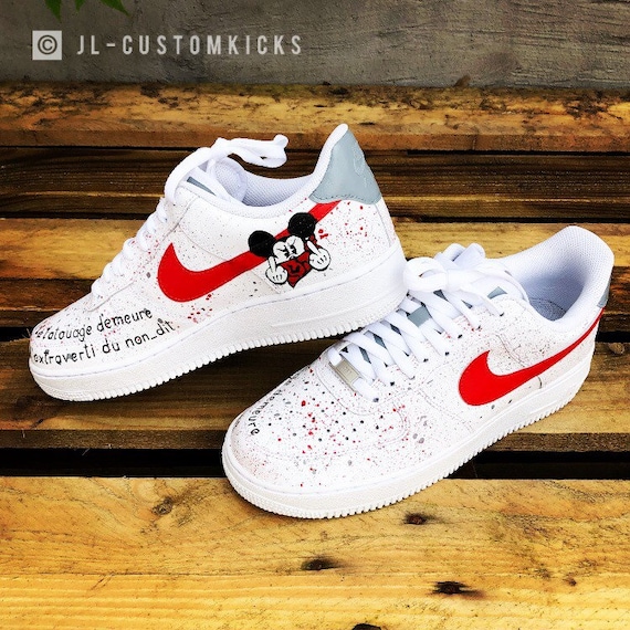 Costumbre completa Nike Air 1 Mickey v2 - Etsy España