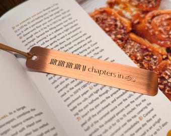 22nd Anniversary Copper Bookmark: Gift for Him or Her