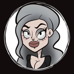 Tim Burton Inspired Custom Portrait | Gothic Fantasy Art | Caricature