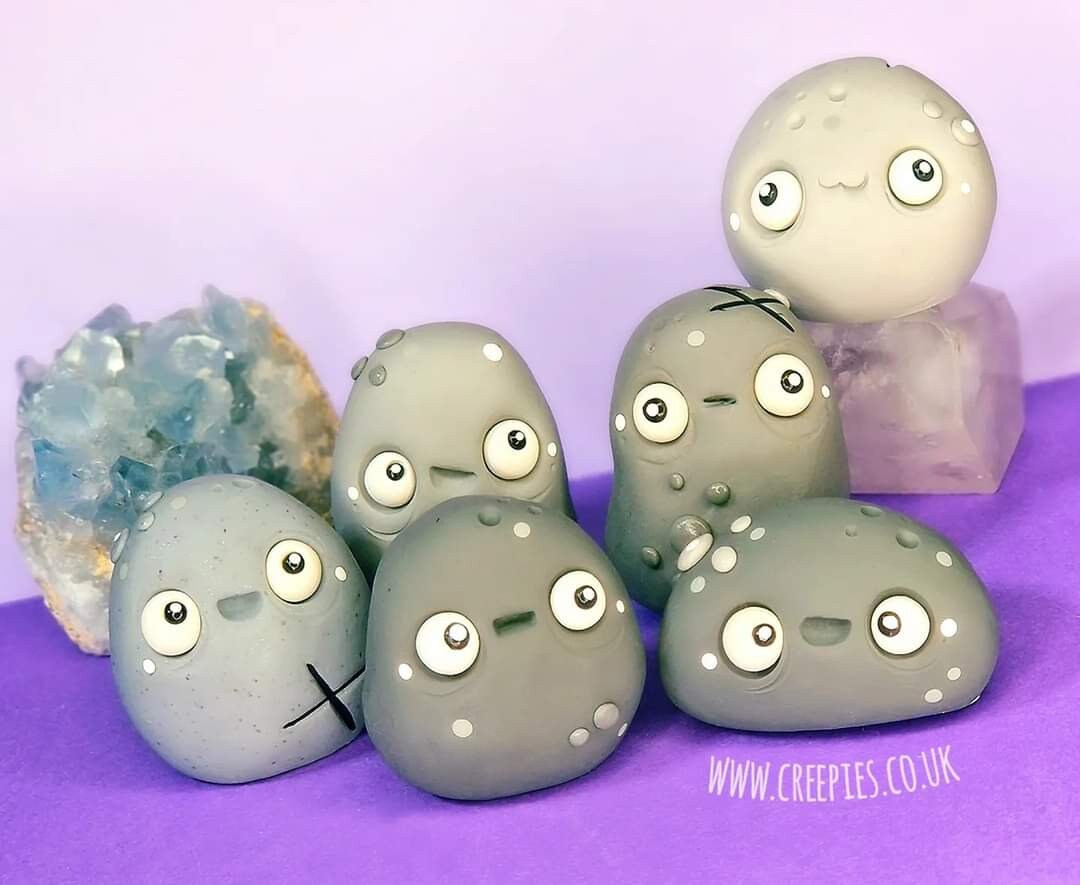 ROCK PET, Clay, Handmade, Quirky, Desk Buddy, Funny Gift - Etsy Australia