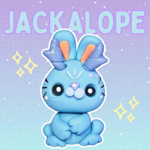 Jackalope  • folklore bunny figurine