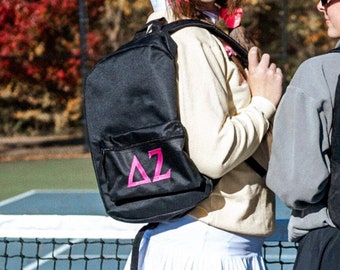 Basic Sorority Greek Letter Backpack / Greek Sorority Backpack / Big Little Family Backpack / Bid Day Backpack  / College Gift