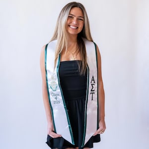 Zeta Tau Alpha Graduation Stole - Etsy