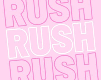 Rush My Greek Letter Shirt / Sweatshirt Order (3 working days) **MUST be Preapproved**