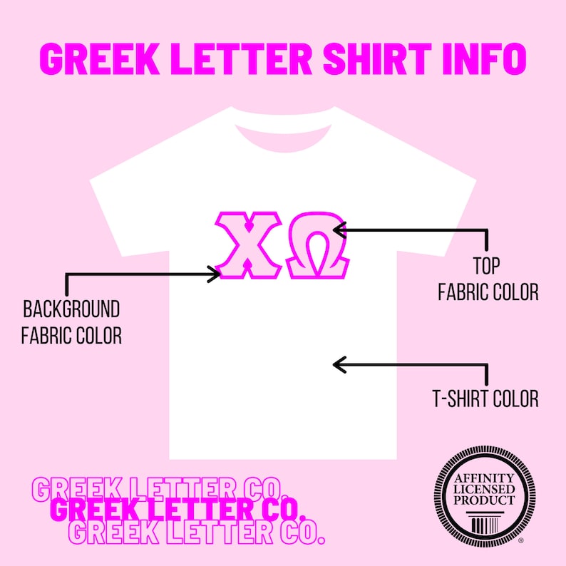 T-shirt de base de lettre grecque de sororité / Bella Canvas Slouchy V Neck / Chemise de sororité de lettre grecque à double couture / Chemises Big Little Letters image 8