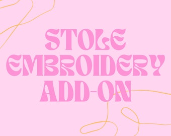 Complemento bordado de estola