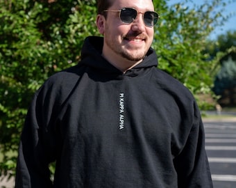 Sudadera con capucha con letras griegas del capítulo de la fraternidad lateral / Sudadera con capucha Gildan / Sudadera con capucha con letras de Big Little Family