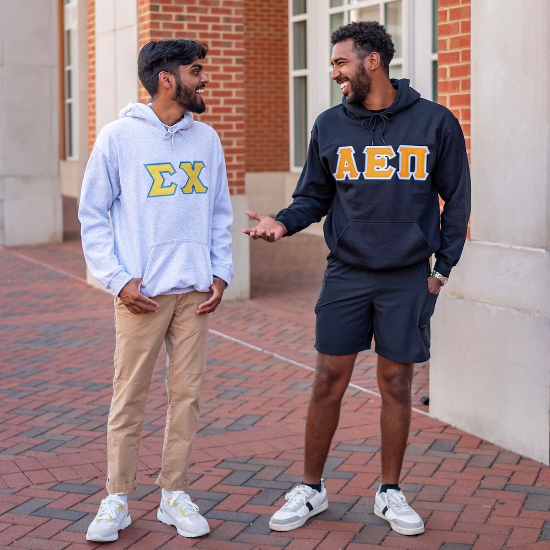 Basic Fraternity Chapter Greek Letter Hoodie Sweatshirt / Gildan Hoodie ...
