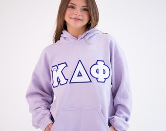 alpha Kappa Delta Phi Greek Letter Hoodie Sweatshirt / Gildan Hoodie Sweatshirt / Big Little Family Letter Hoodie Sweatshirts