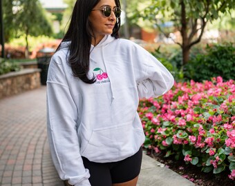 Disco Cherry Sorority Chapter Greek Letter Embroidered Hoodie