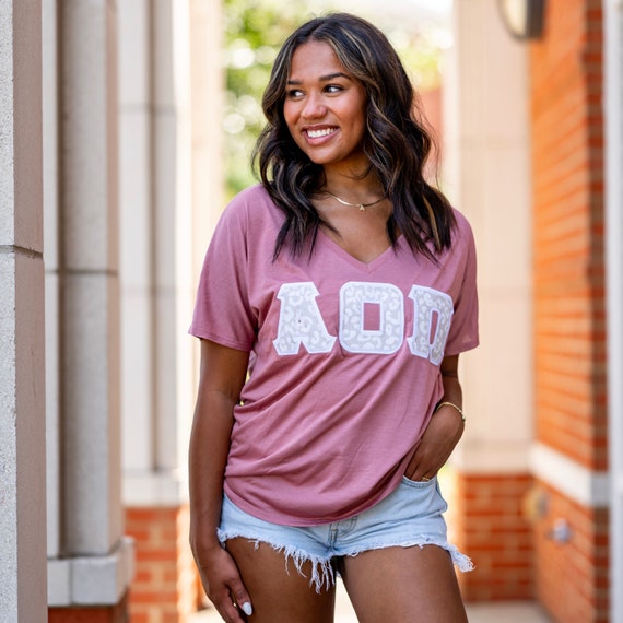 Stitched letter shirts cheap