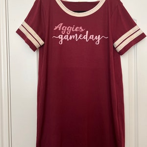 burgundy gameday dress Maroon game day dress  Silhouette