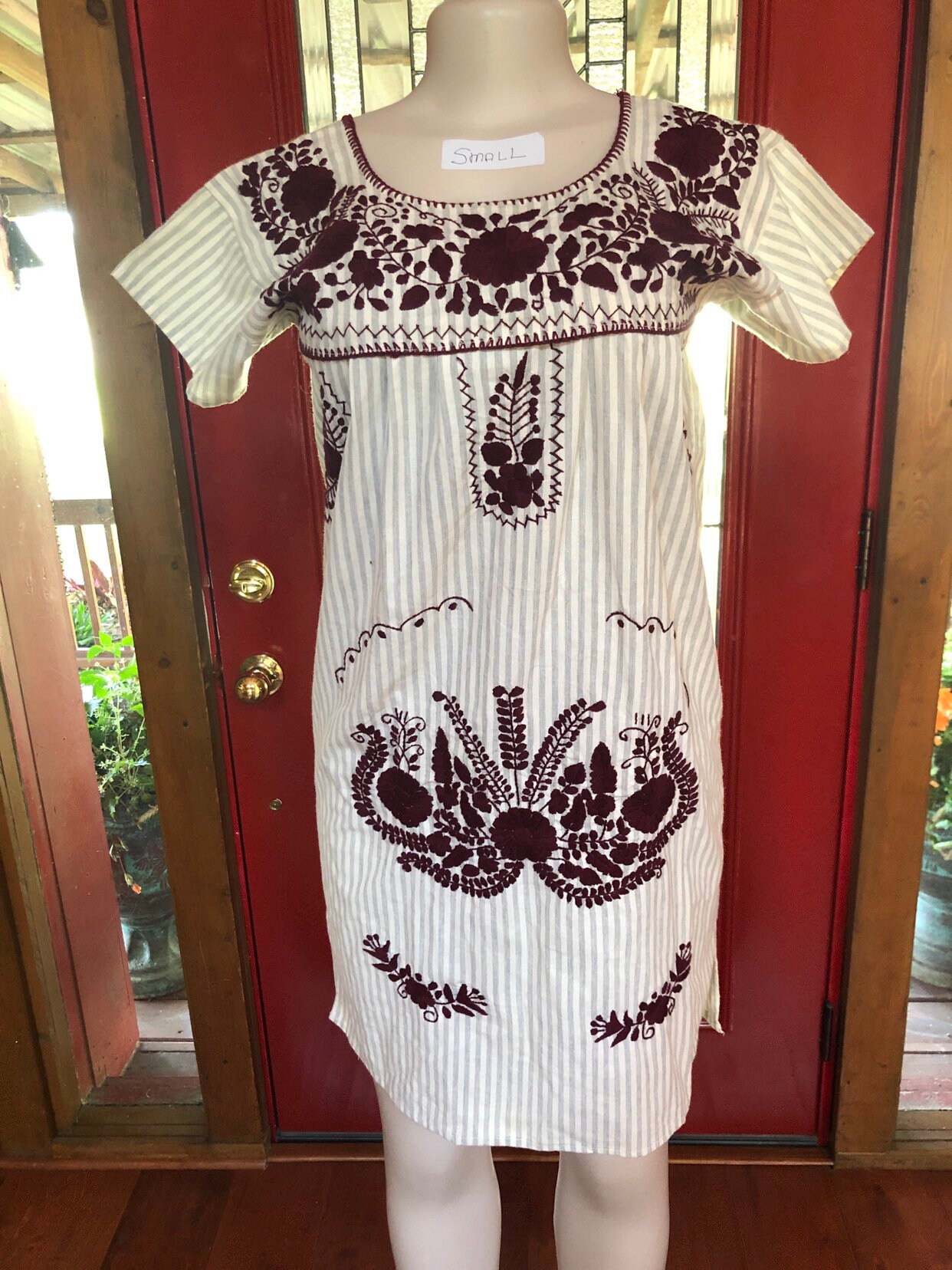 Maroon Mexican Dress - Etsy Maroon Mexican Dress - Etsy
