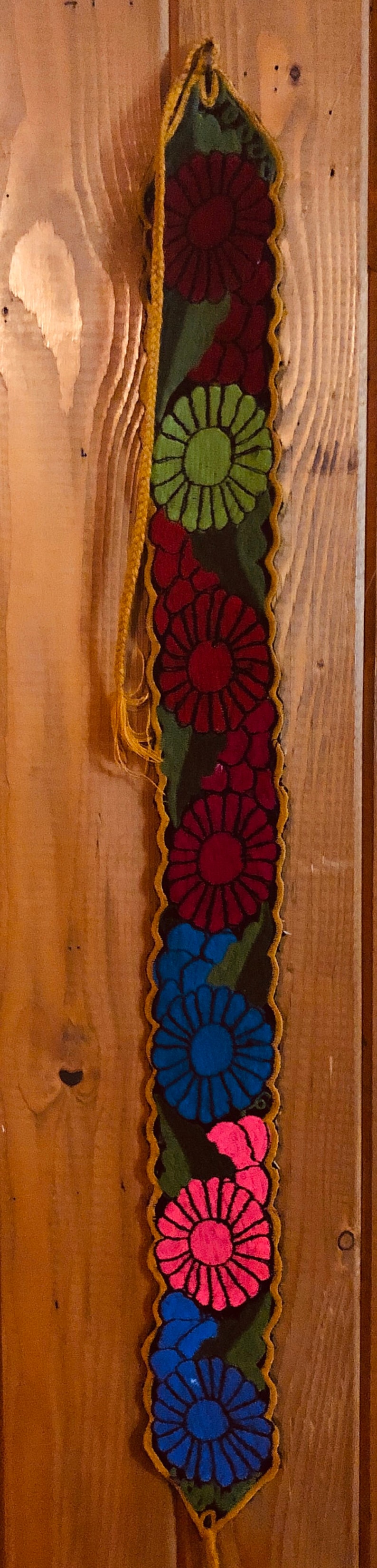 Only one of each style! Free Regular Shipping Mexican Floral Embroidered Belt PLEASE READ details for the measurements of each belt