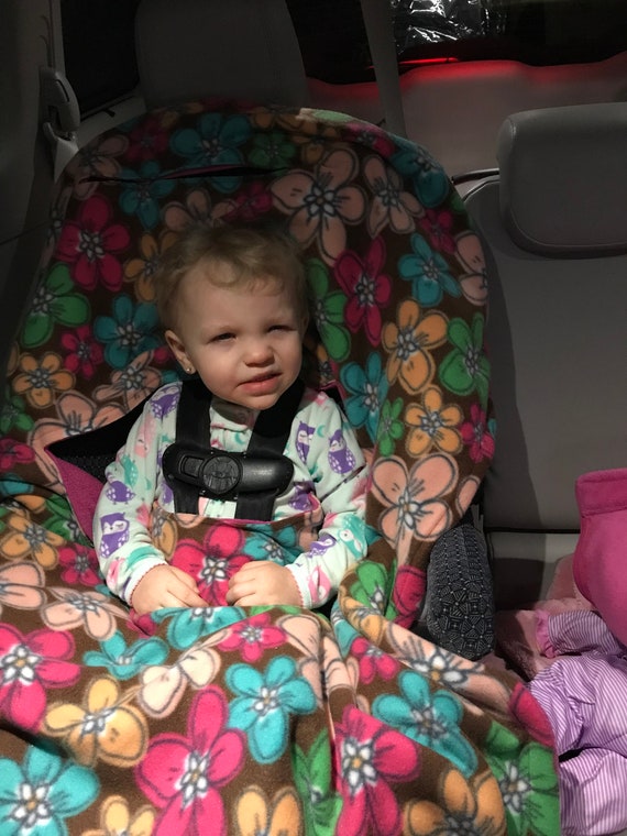 Baby Car Seat Blanket Childrens S Travel Color Circles Kids Fleece Stroller