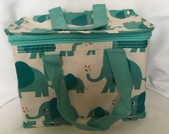 Elephant insulated childrens lunch bag