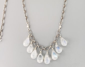 Rainbow Moonstone Necklace