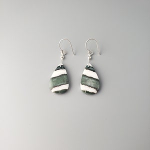 Green Zebra Jasper Earrings