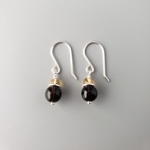 Smoky Quartz Citrine Earrings