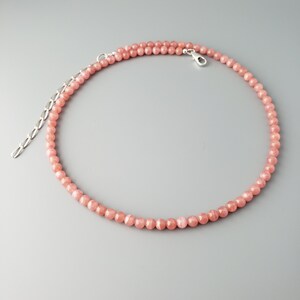 Rhodochrosite Necklace 5mm