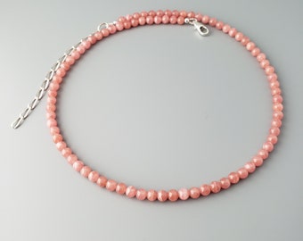 Rhodochrosite Necklace 5mm