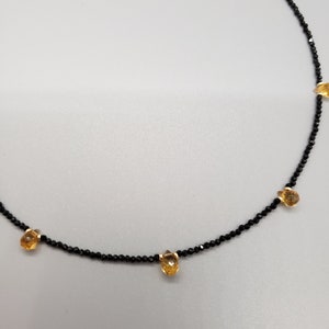 Dainty Spinel Citrine choker image 5