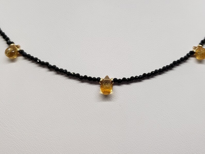 Dainty Spinel Citrine choker image 2