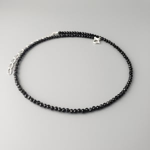 Delicate Black Spinel Choker 3mm