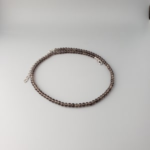 Smoky Quartz Necklace 4,5 mm