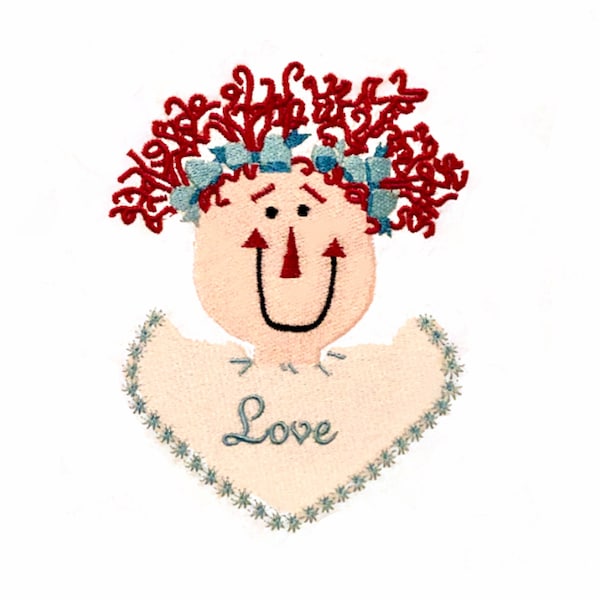 Raggedy Love Machine Embroidery - Instant Download - Basket Case x Needlework Therapy pattern