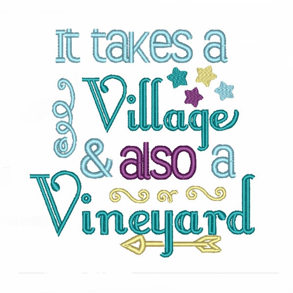 It Takes a Village Machine Embroidery Pattern - ITH Embroidery - Basket Case x Needlework Therapy - Instant Download