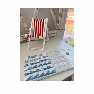 ITH From Sea to Shining Sea Mug Rug, Patriotic Mug Rug, ITH Machine Embroidery Pattern, Two Sizes