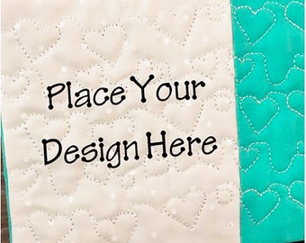 Mug Rug Pattern, Add Your Own Design, PDF Tutorial with Photos to Make Mug Rug Included, Two Sizes (Instant Download)