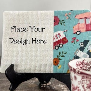 Tutorial para diseñar tu propio posavasos con acolchado de fondo, guía fotográfica paso a paso, apto para principiantes, patrón de posavasos ITH