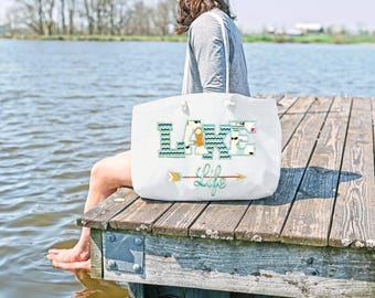 Lake Life Embroidery Pattern: ITH Machine Embroidery and Applique (Instant Download)