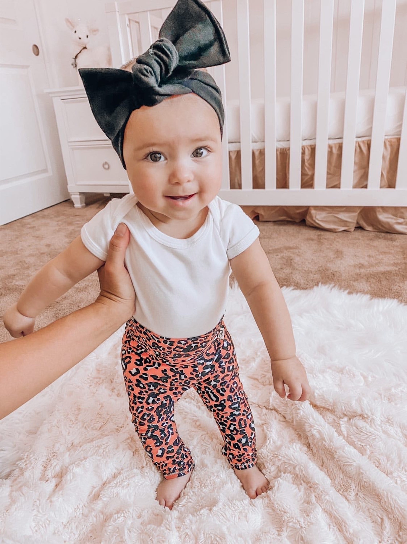 Orange Cheetah Leggings and Headband Set Newborn Coming Home Etsy