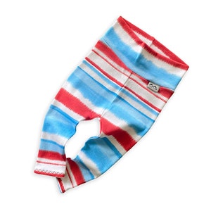 Patriotic Tie Dye Baby Boy Leggings Newborn Boy Patriotic Pants Preemie Boy Leggings American Flag Outfit Newborn Independence Day Outfit
