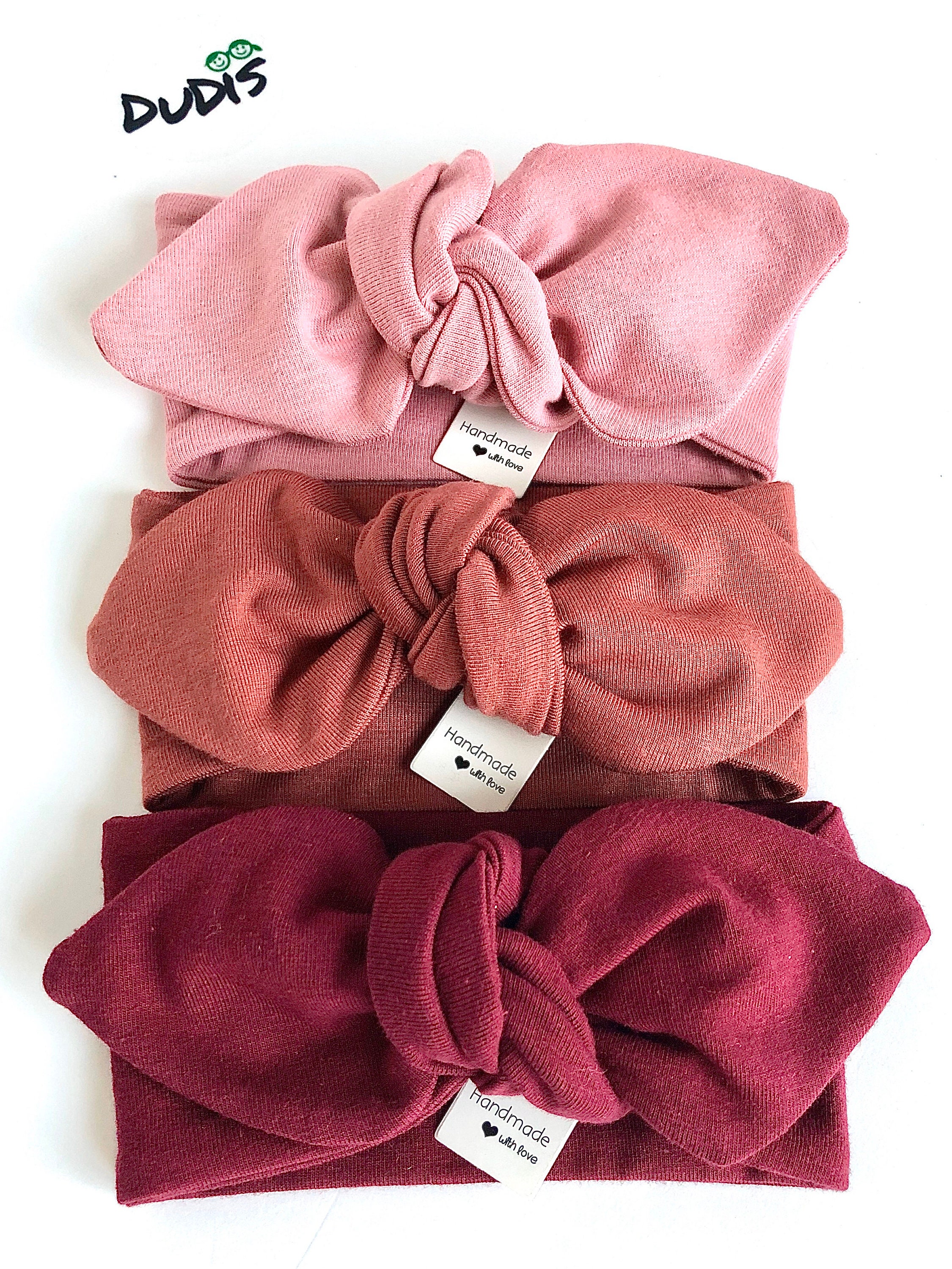 Baby Girl Top Knot Headband Set / Preemie Newborn Headbands / Etsy