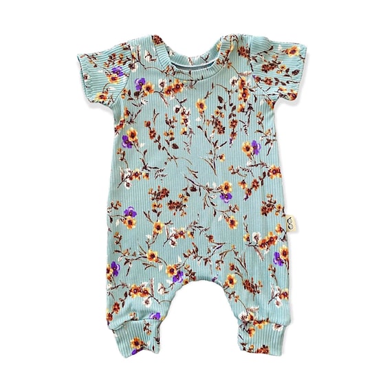 Baby Clothes Floral Romper Jumpsuit Flowy Jumpsuit: Lightweight