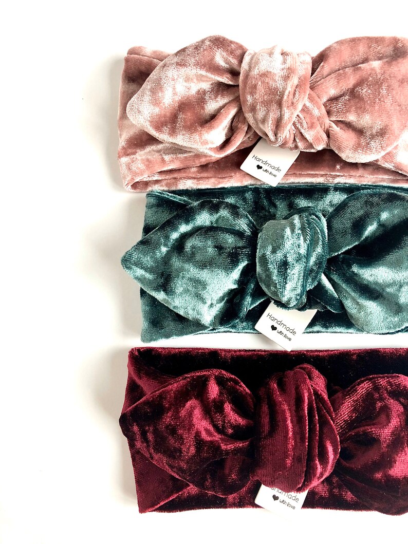 Newborn Coming Home Outfit Burgundy Velvet Leggings and Top Knot Headband Set Baby Girl Clothes Preemie Christmas