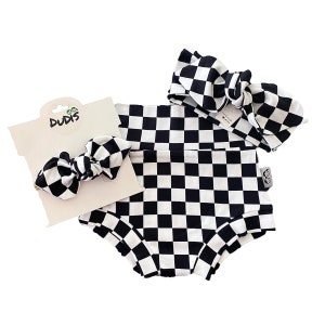 Checkered Headband Set Checkered Headband Set