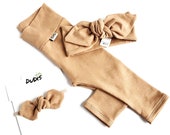 YOU CHOOSE COLOR, Camel Leggings And/or Top Knot Headband, Baby ...
