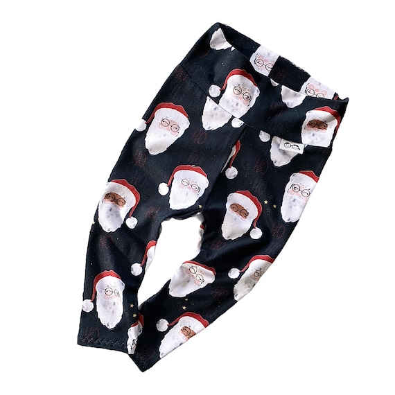 Baby Boy Christmas Santa s Leggings Baby Boy Clothes Toddler Leggings High Waisted Leggings Cute Leggings Winter Holiday Print Etsy