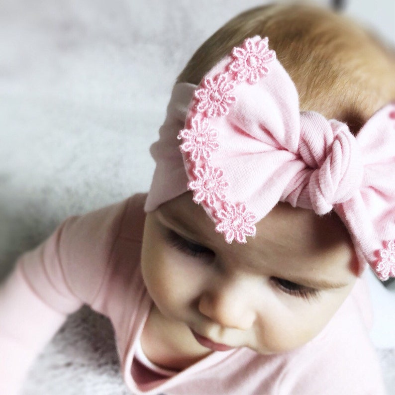 Pink Top Knot Headband  Baby Pink Headwrap Baby Toddler Girl Adult Headband  Fancy Headband  Baby Girl Fancy headband  Pink Headband