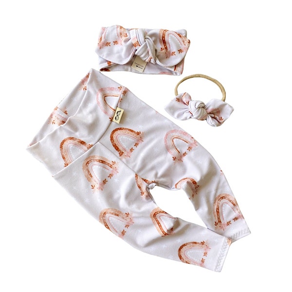 Boho Rainbow Baby Girl Outfit Etsy