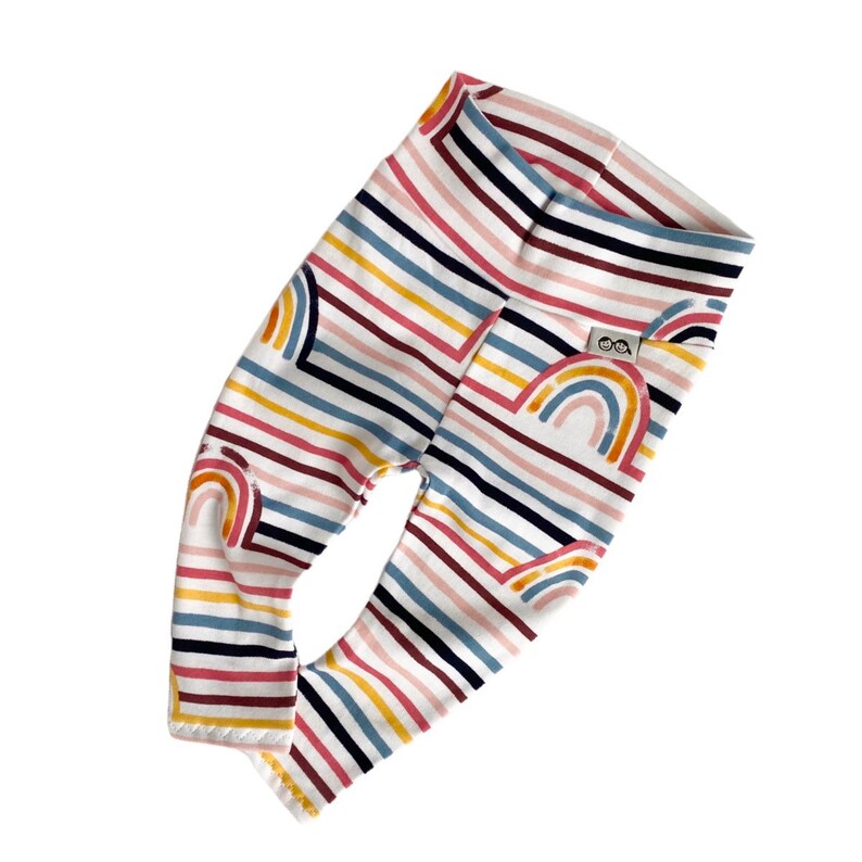 Rainbows Stripes Baby Girl Leggings and Headband Baby Pants Etsy